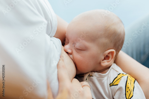 Mother Nursing Newborn Baby