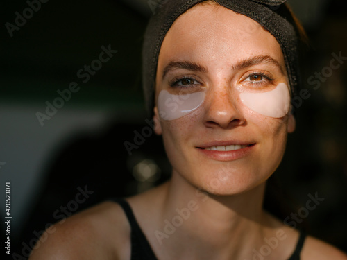 Woman with Under Eye Patch