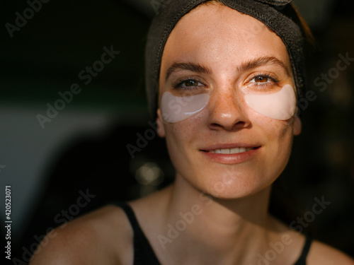 Woman with Under Eye Patch photo