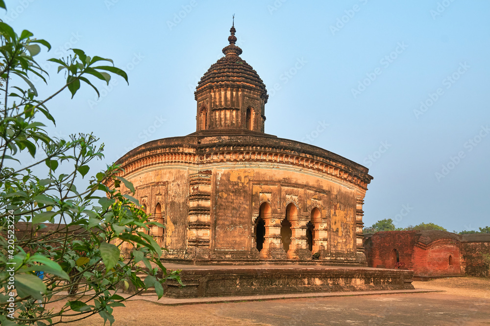 Madan Mohan temple, a famous terracotta temple at Bishnupur, West Bengal