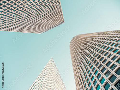 The Azrieli Center towers in Tel Aviv, Israel