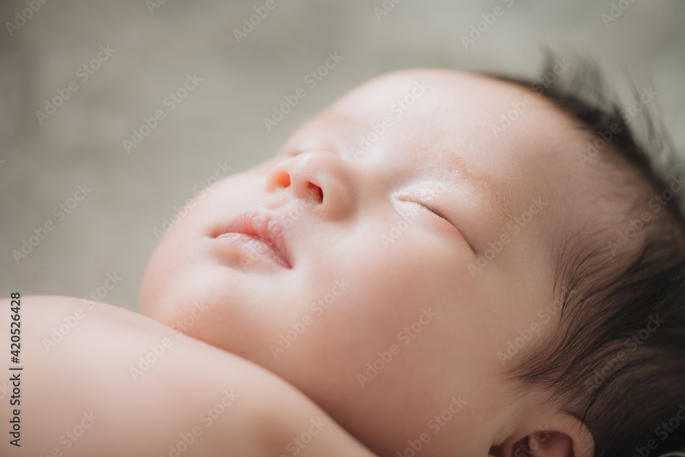 Adorable newborn baby sleeping Adorable newborn baby sleeping