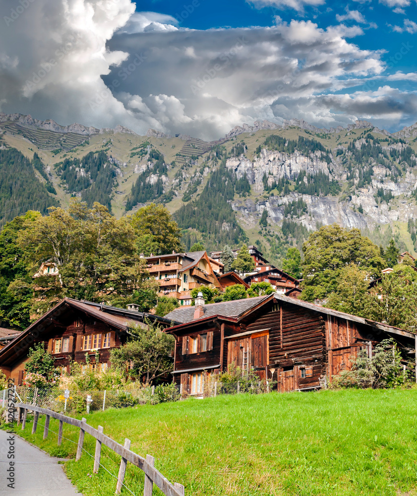 Houses in the valley Houses in the valley