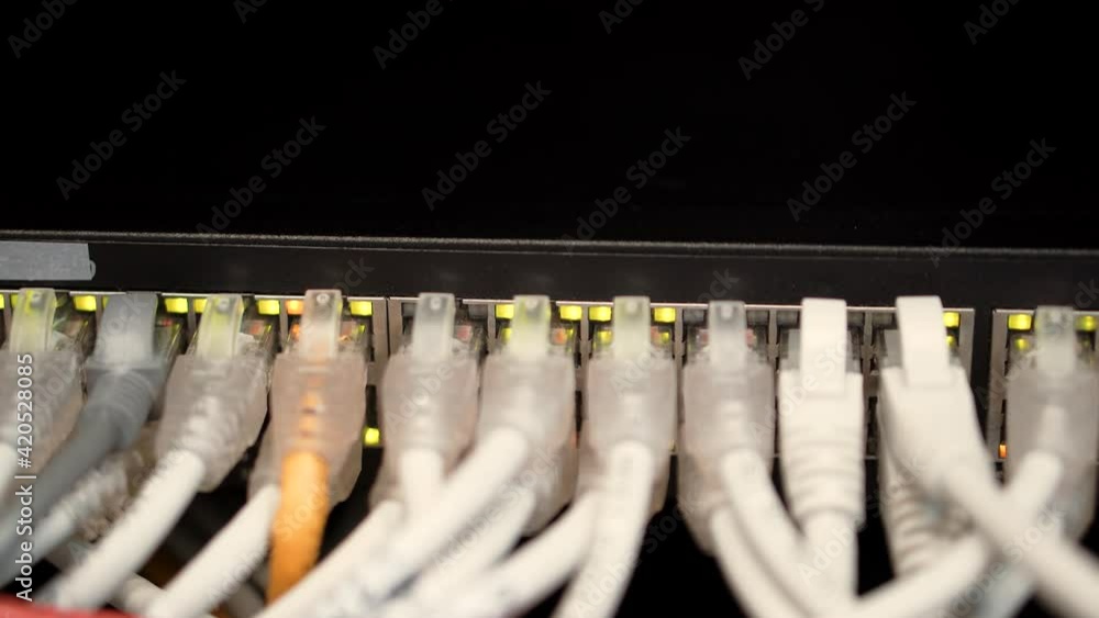 IT Engineer Patching Network Equipment In Server Engineer