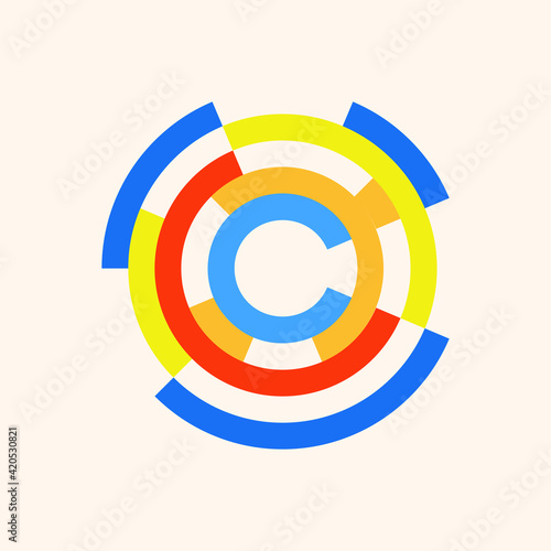 Logo - technology, biotechnology, tech icon and symbol. Modern logo concept for fintech and digital finance industry