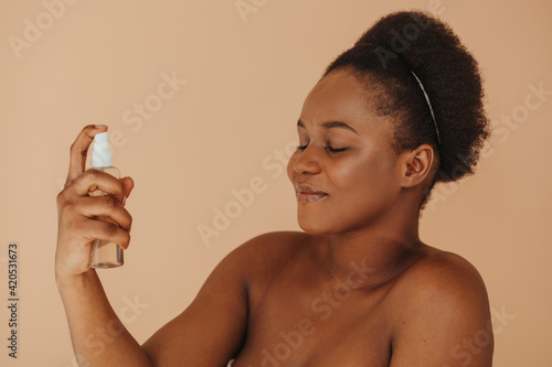Beauty ritual with termal water photo