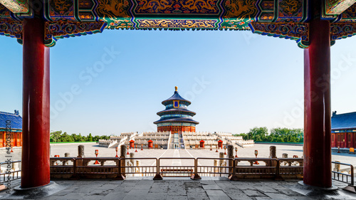 Wonderful and amazing temple - Temple of Heaven in Beijing, China. photo