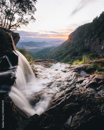 Sunser over Falls photo