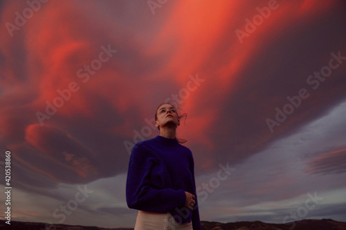 Cinematic Portrait of Woman photo