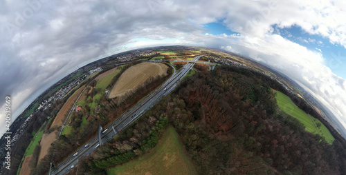 Westhofener Kreuz - Autobahnkreuz A1 / A45 bei Schwerte photo