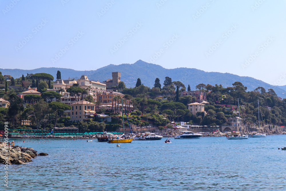View of the bay in Santa Margherita Ligure