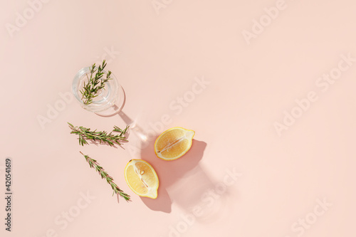 rosemary citrus water photo