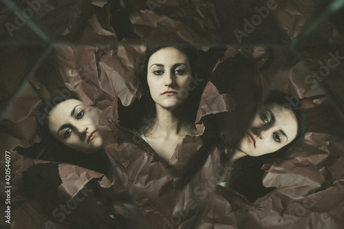 Multiple reflection.