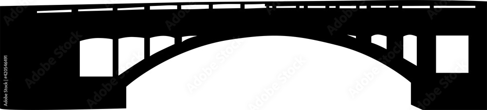 small modern black bridge silhouette small modern black bridge silhouette
