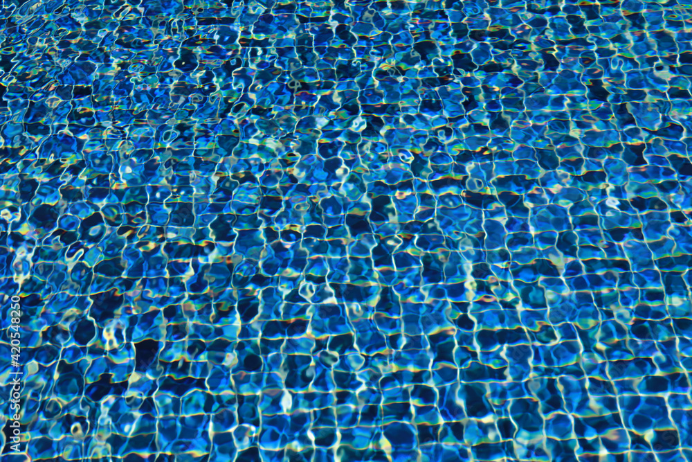 Fototapeta premium Abstract patter of water wave of swiming pool