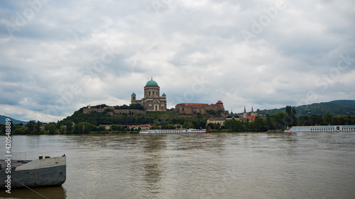 View of the Esztergom Cathedral from the opposite side of the Danube