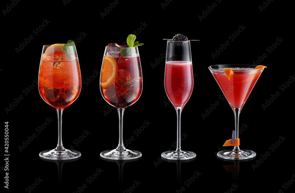 Set of coctails