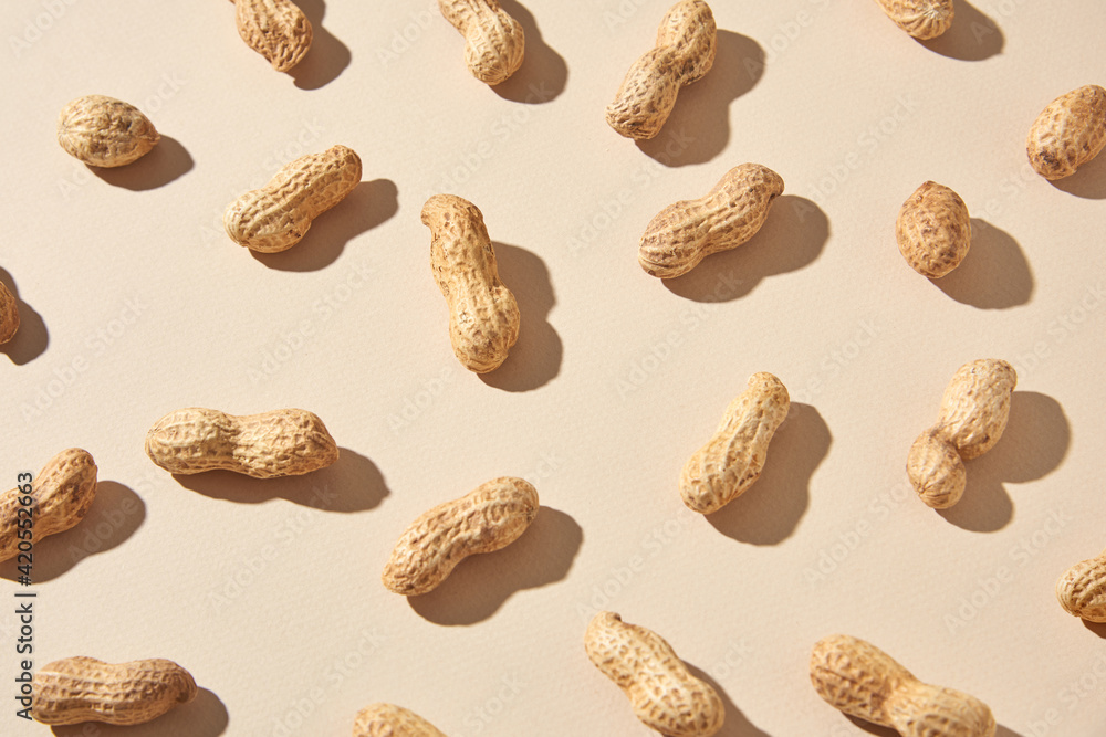 Natural pattern from organic peanuts. Natural pattern from organic peanuts.