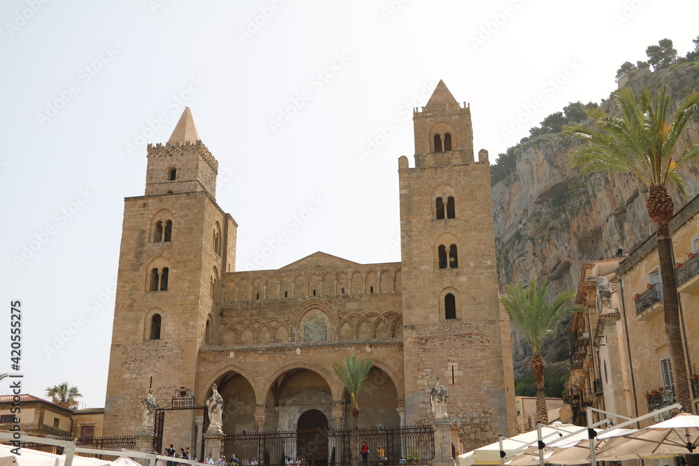 Cathedral Santissimo Salvatore in Cefalù, Sicily Italy