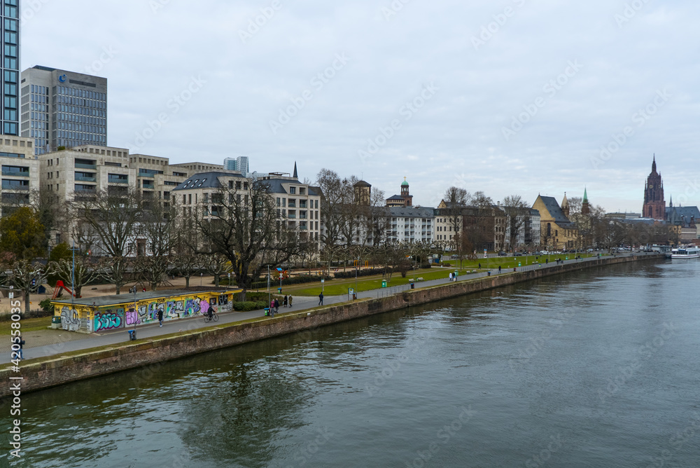 River Main in Frankfurt Germany - travel photography