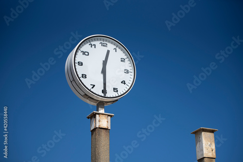 lonely beach watch ticking time photo