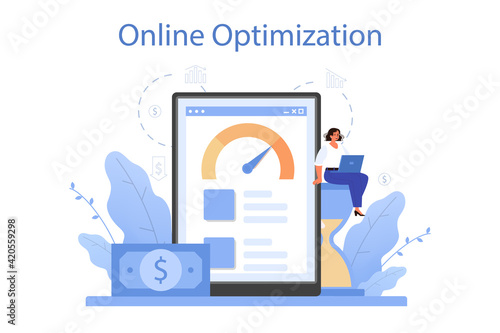 Cost optimization online service or platform. Spending and cost reduction