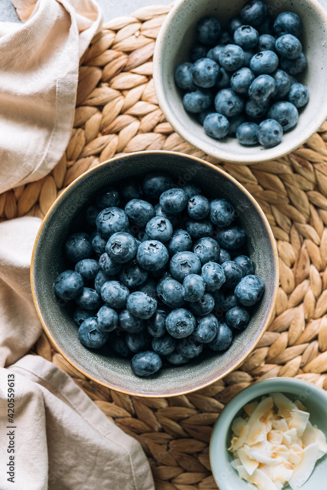 Fresh blueberries in a bowl Fresh blueberries in a bowl
