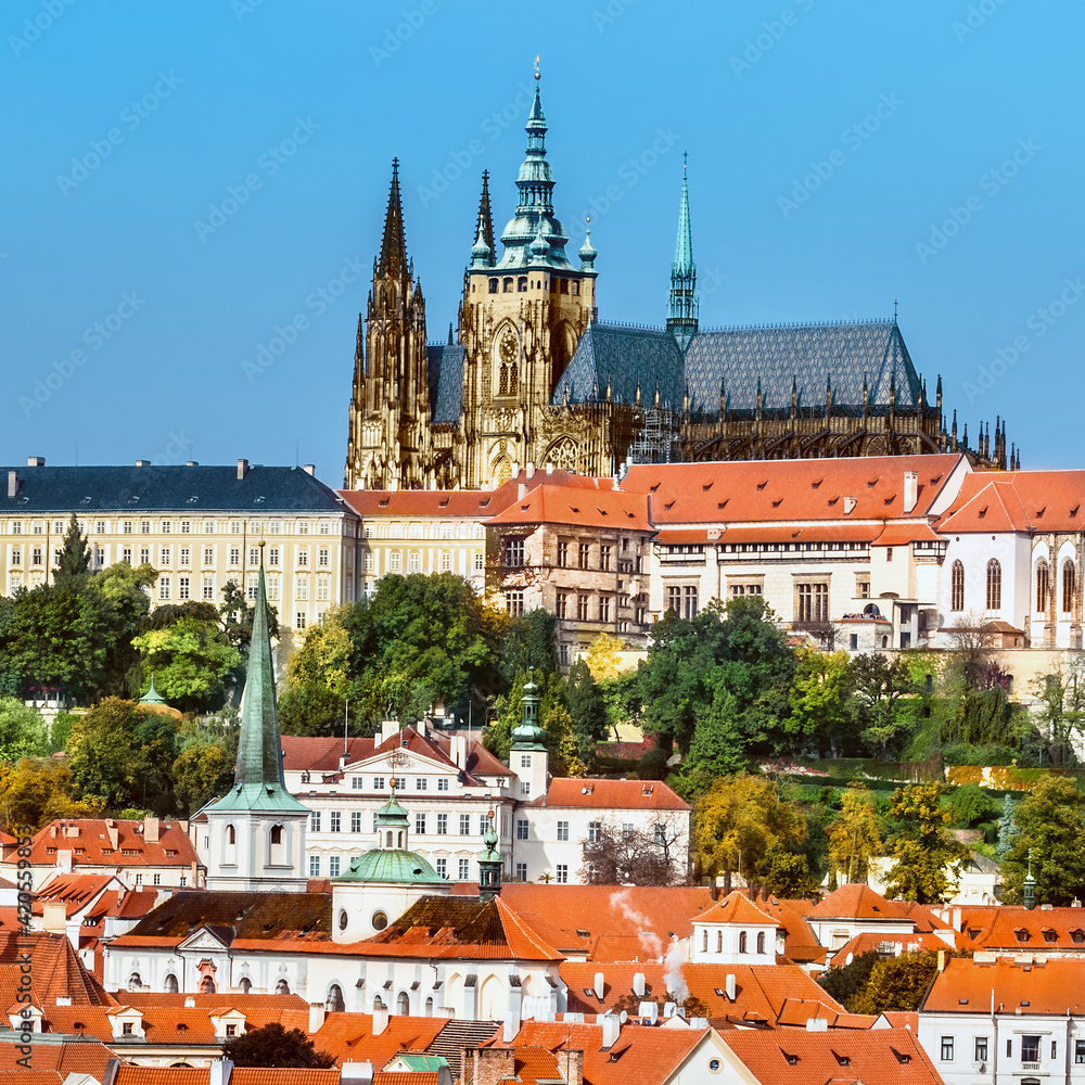 Obraz premium Prague, Mala Strana and Prague Castle