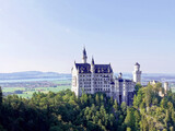Widok na zamek Neuschweinstein, Bawaria