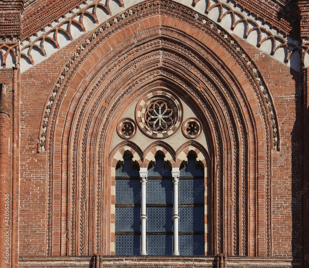 Obraz premium Facciata di San Francesco Pavia
