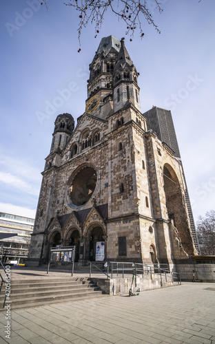 Famous Kaiser Wilhelm Memorial Church in Berlin - travel photography photo