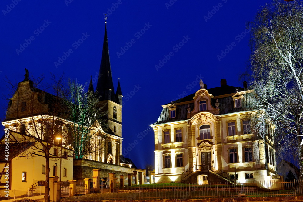 Naklejka premium Litzendorf leuchtet