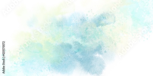 Watercolor blue abstract background aquarelle texture