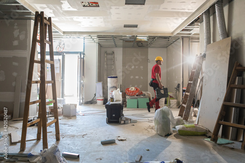 Indoor construction site photo