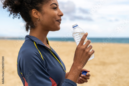 Woman Doing Fitness Outdoor photo