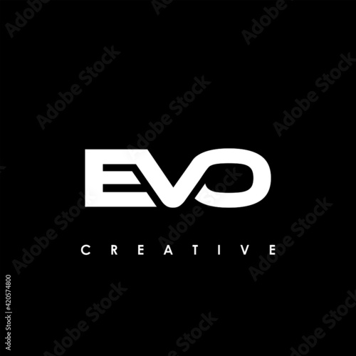EVO Letter Initial Logo Design Template Vector Illustration photo