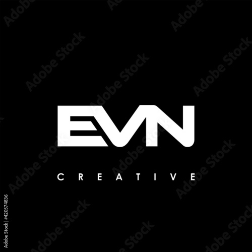 EVN Letter Initial Logo Design Template Vector Illustration photo