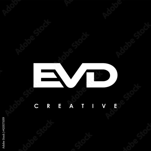 EVD Letter Initial Logo Design Template Vector Illustration