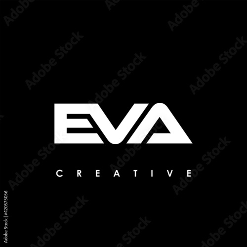 EVA Letter Initial Logo Design Template Vector Illustration Fototapet