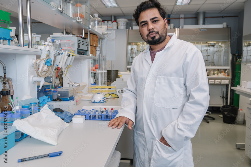 Portrait Of A Researcher In A Laboratory