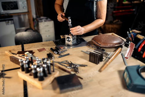 Woman Making Handmade Jewelry