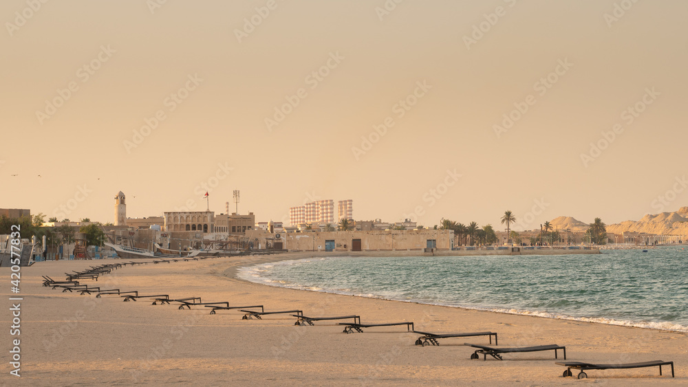 Beautiful beaches in Qatar. Al wakrah beach
