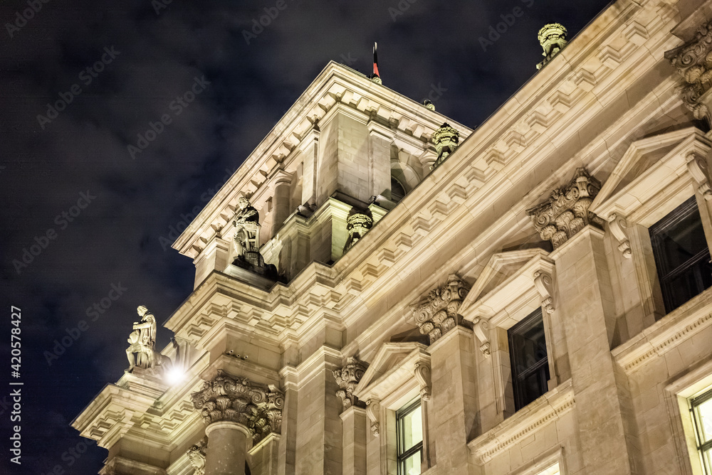 Reichstag building in Berlin - most famous - Main government building in Berlin - travel photography