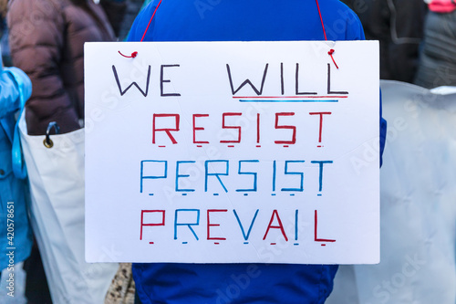 We Will Resist Persist Prevail photo