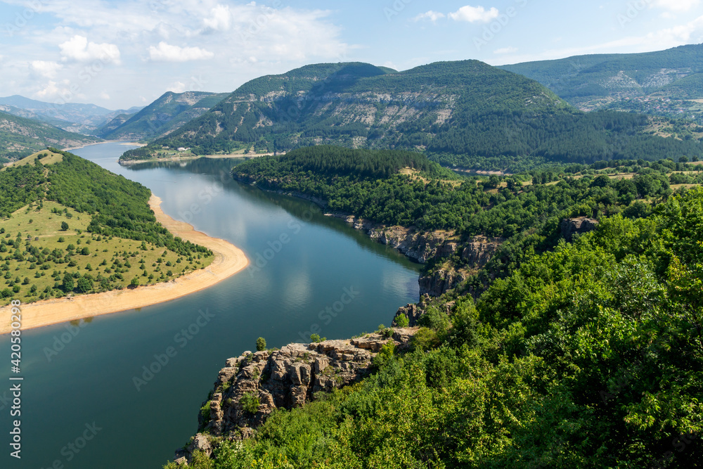 Arda River meander and Kardzhali Reservoir, Bulgaria