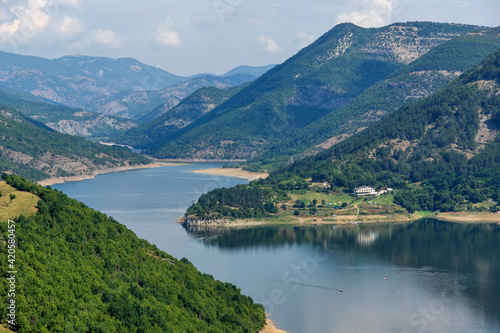 Fototapeta Naklejka Na Ścianę i Meble -  Arda River meander and Kardzhali Reservoir, Bulgaria