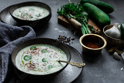 Chilled Cucumber Yogurt Soup