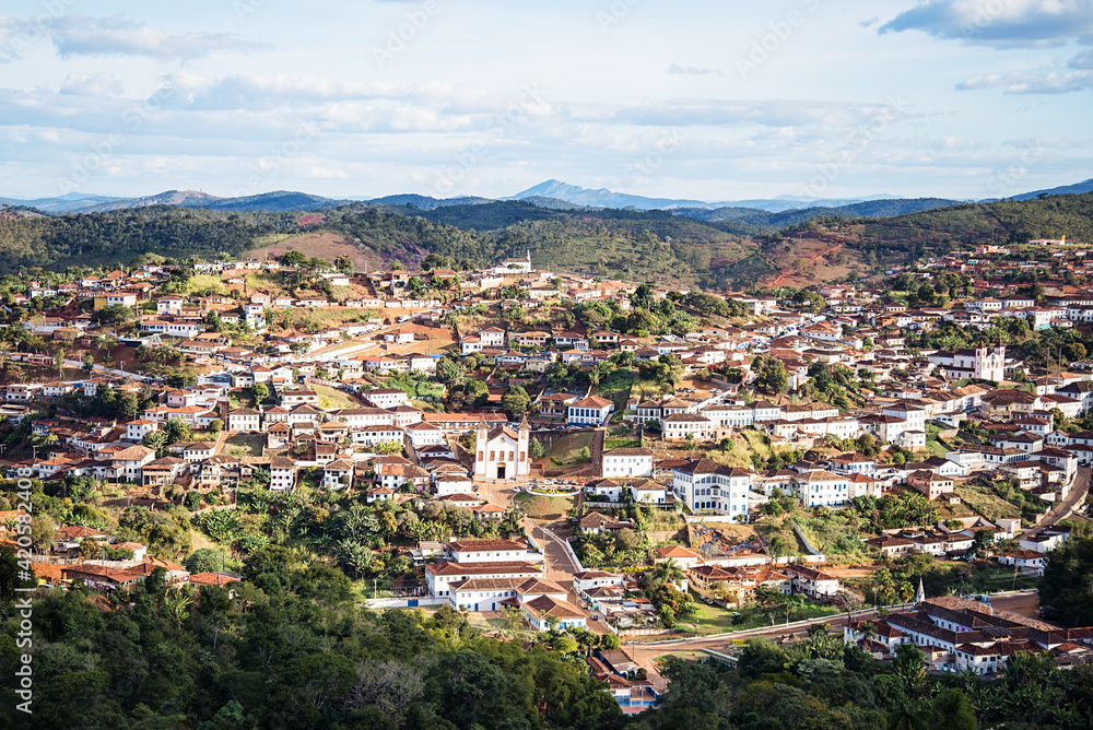 Skyline view of the city of Serro, in Brazil Skyline view of the city of Serro, in Brazil