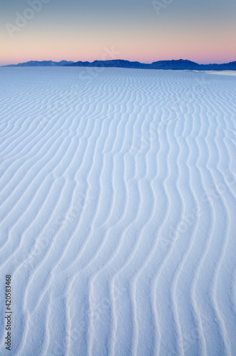 Obraz na plátne Ripple patterns in gypsum sand dunes, White Sands National Monument, New Mexico