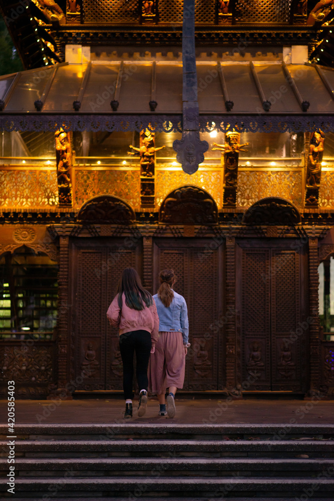 tourists at temple tourists at temple